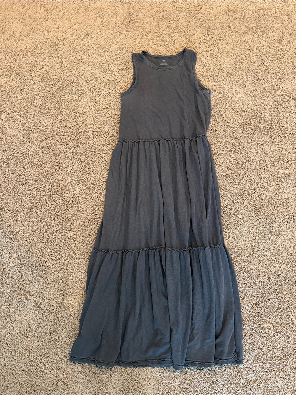 aerie Sleeveless Charcoal Maxi Dress